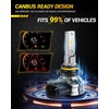 image:imageAUXITO H1091459140 LED Fog Light Bulbs 6500K White 6000LM Brightness  600 Brighter 11 Mini Size Plug N Play 5Min Install IP68 Waterproof Pack of 2