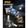 image:imageAUXITO H1091459140 LED Fog Light Bulbs 6500K White 6000LM Brightness  600 Brighter 11 Mini Size Plug N Play 5Min Install IP68 Waterproof Pack of 2