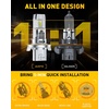image:imageAUXITO 9003 H4 LED Bulbs 80000LM 6500K Bright Wireless Combo Light 2 PCS  15X Brighter Visibility Perfect Beam Pattern 5Minute Plug and Play 999 CANBus Ready9008H13