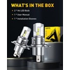 image:imageAUXITO 9003 H4 LED Bulbs 80000LM 6500K Bright Wireless Combo Light 2 PCS  15X Brighter Visibility Perfect Beam Pattern 5Minute Plug and Play 999 CANBus Ready9003H4HB2