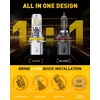 image:imageAUXITO 9003 H4 LED Bulbs 80000LM 6500K Bright Wireless Combo Light 2 PCS  15X Brighter Visibility Perfect Beam Pattern 5Minute Plug and Play 999 CANBus Ready9007HB5