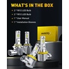 image:imageAUXITO 9005 h11 Bulbs Combo 120000LM HB3 H8 Lighting Conversion Kit 4PCS  15X Brighter Visibility Perfect Beam Pattern 5Minute Plug and Play 999 CANBus Ready9005H11