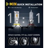 image:imageAUXITO 9005 h11 Bulbs Combo 120000LM HB3 H8 Lighting Conversion Kit 4PCS  15X Brighter Visibility Perfect Beam Pattern 5Minute Plug and Play 999 CANBus Ready9145H109140 Yellow