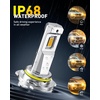image:imageAUXITO 9005 h11 Bulbs Combo 120000LM HB3 H8 Lighting Conversion Kit 4PCS  15X Brighter Visibility Perfect Beam Pattern 5Minute Plug and Play 999 CANBus Ready9145H109140 Yellow