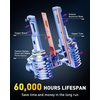 image:imageAUXITO 9005 h11 Bulbs Combo 120000LM HB3 H8 Lighting Conversion Kit 4PCS  15X Brighter Visibility Perfect Beam Pattern 5Minute Plug and Play 999 CANBus Ready9145H109140 Yellow