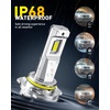image:imageAUXITO 9005 h11 Bulbs Combo 120000LM HB3 H8 Lighting Conversion Kit 4PCS  15X Brighter Visibility Perfect Beam Pattern 5Minute Plug and Play 999 CANBus Ready9145H109140 White