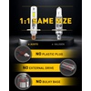 image:imageAUXITO 9005 h11 Bulbs Combo 120000LM HB3 H8 Lighting Conversion Kit 4PCS  15X Brighter Visibility Perfect Beam Pattern 5Minute Plug and Play 999 CANBus ReadyH1