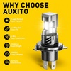image:imageAUXITO H11 Light Bulbs 40000LM 10X Brighter 6500K Cool White  H11H9H8 Fog Light Plug and Play Pack of 29003H4