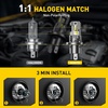 image:imageAUXITO H11 Light Bulbs 40000LM 10X Brighter 6500K Cool White  H11H9H8 Fog Light Plug and Play Pack of 29003H4