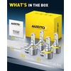 image:imageAUXITO H11 Light Bulbs 40000LM 10X Brighter 6500K Cool White  H11H9H8 Fog Light Plug and Play Pack of 29005H11