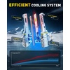 image:imageAUXITO H11 Light Bulbs 40000LM 10X Brighter 6500K Cool White  H11H9H8 Fog Light Plug and Play Pack of 29005H11