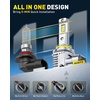 image:imageAUXITO H11 Light Bulbs 40000LM 10X Brighter 6500K Cool White  H11H9H8 Fog Light Plug and Play Pack of 29005H11