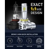 image:imageAUXITO H11 Light Bulbs 40000LM 10X Brighter 6500K Cool White  H11H9H8 Fog Light Plug and Play Pack of 29005HB3