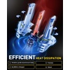 image:imageAUXITO H11 Light Bulbs 40000LM 10X Brighter 6500K Cool White  H11H9H8 Fog Light Plug and Play Pack of 29005HB3