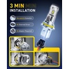 image:imageAUXITO H11 Light Bulbs 40000LM 10X Brighter 6500K Cool White  H11H9H8 Fog Light Plug and Play Pack of 29007HB5