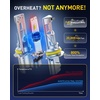 image:imageAUXITO H11 Light Bulbs 40000LM 10X Brighter 6500K Cool White  H11H9H8 Fog Light Plug and Play Pack of 29007HB5