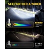 image:imageAUXITO H11 Light Bulbs 40000LM 10X Brighter 6500K Cool White  H11H9H8 Fog Light Plug and Play Pack of 2H11B