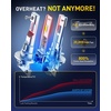 image:imageAUXITO H11 Light Bulbs 40000LM 10X Brighter 6500K Cool White  H11H9H8 Fog Light Plug and Play Pack of 2H11B
