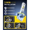 image:imageAUXITO H11 Light Bulbs 40000LM 10X Brighter 6500K Cool White  H11H9H8 Fog Light Plug and Play Pack of 2H11B