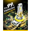 image:imageAUXITO H11 Light Bulbs 40000LM 10X Brighter 6500K Cool White  H11H9H8 Fog Light Plug and Play Pack of 2H11H8H9