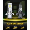 image:imageAUXITO H11 Light Bulbs 40000LM 10X Brighter 6500K Cool White  H11H9H8 Fog Light Plug and Play Pack of 2H139008