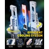 image:imageAUXITO H11 Light Bulbs 40000LM 10X Brighter 6500K Cool White  H11H9H8 Fog Light Plug and Play Pack of 2H139008