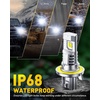 image:imageAUXITO H11 Light Bulbs 40000LM 10X Brighter 6500K Cool White  H11H9H8 Fog Light Plug and Play Pack of 2H139008
