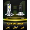 image:imageAUXITO H11 Light Bulbs 40000LM 10X Brighter 6500K Cool White  H11H9H8 Fog Light Plug and Play Pack of 2H7