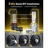 image:imageAUXITO H11 Light Bulbs 40000LM 10X Brighter 6500K Cool White  H11H9H8 Fog Light Plug and Play Pack of 2HB49006