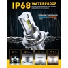 image:imageAUXITO H4 LED Bulbs 80000LM 6500K Bright Wireless Light 2PCS  12X Brighter Visibility Perfect Beam Pattern 5Mins Easy Install 99 CANBus Ready
