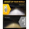 image:imageAUXITO H4 LED Bulbs 80000LM 6500K Bright Wireless Light 2PCS  12X Brighter Visibility Perfect Beam Pattern 5Mins Easy Install 99 CANBus Ready