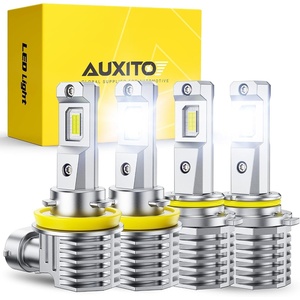 image:imageAUXITO H11 Light Bulbs 40000LM 10X Brighter 6500K Cool White  H11H9H8 Fog Light Plug and Play Pack of 29005H11