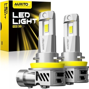 image:imageAUXITO H11 Light Bulbs 40000LM 10X Brighter 6500K Cool White  H11H9H8 Fog Light Plug and Play Pack of 2H11H8H9