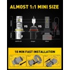image:imageAUXITO 9004 LED Bulbs 6500K White 84000LM Mini Size Plug and Play2PCS  1000 Brightness IP68 Waterproof for Snow amp Rain 360 ShadowFree Beam CANbus ErrorFree OEM Fit NonPolarity