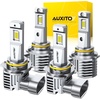 image:imageAUXITO 90059006 LED Bulb HB3HB4 Bulbs 180000LM White Brighter 4PCS  Plug N Play 6000HRS Long Lifespan No Flicker 99 Compatibility OEM Mini Design ToolFree 5Min Install Fits 99 CarsWhite