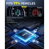 image:imageAUXITO 9006 Switchback Fog Light Bulbs 6500K Cool Whiteamp3000K Amber Yellow 80000LM Direct Replacement HB4 LED Fog Light Bulbs Fanless Plug and Play CANbus Ready No Flicker Pack of 2WhiteYellow 9006HB4
