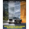 image:imageAUXITO 9006 Switchback Fog Light Bulbs 6500K Cool Whiteamp3000K Amber Yellow 80000LM Direct Replacement HB4 LED Fog Light Bulbs Fanless Plug and Play CANbus Ready No Flicker Pack of 2WhiteYellow 9006HB4