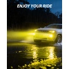 image:imageAUXITO H3 LED Fog Light Bulb 3000K Amber Yellow 46000LM High Penetration 600 Brightness 11 PlugandPlay 10Year Lifespan Canbus Ready for Fog Lamp amp DRL Pack of 2