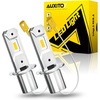 image:imageAUXITO H3 LED Fog Light Bulb 3000K Amber Yellow 46000LM High Penetration 600 Brightness 11 PlugandPlay 10Year Lifespan Canbus Ready for Fog Lamp amp DRL Pack of 2