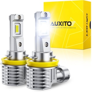 image:imageAUXITO 90059006 LED Bulb HB3HB4 Bulbs 180000LM White Brighter 4PCS  Plug N Play 6000HRS Long Lifespan No Flicker 99 Compatibility OEM Mini Design ToolFree 5Min Install Fits 99 CarsWhite