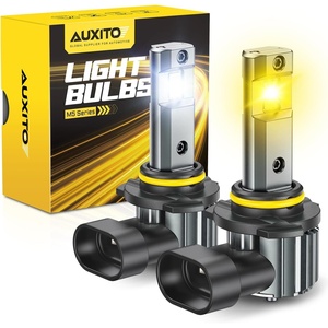 image:imageAUXITO 9006 Switchback Fog Light Bulbs 6500K Cool Whiteamp3000K Amber Yellow 80000LM Direct Replacement HB4 LED Fog Light Bulbs Fanless Plug and Play CANbus Ready No Flicker Pack of 2WhiteYellow 9006HB4