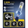 image:imageAUXITO H11 9005 Combo 6500K White 180000LM Mini Size Plug and Play4PCSH1