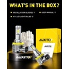 image:imageAUXITO H11 9005 Combo 6500K White 180000LM Mini Size Plug and Play4PCSH11H8H9H16