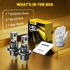 image:imageAUXITO H11 9005 Combo 6500K White 180000LM Mini Size Plug and Play4PCSH4