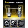 image:imageAUXITO H11 9005 Combo 6500K White 180000LM Mini Size Plug and Play4PCSH4