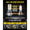image:imageAUXITO H7 Bulb  1000 Brightness Real 11 Halogen Mini Size 6500K White Illumination for Automotive H7 Fog Lights Plug N Play Pack of 2H7