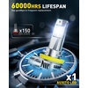 image:imageAUXITO 9005 HB3 LED Bulbs Combo 9X Brighter 5Min Install IP68 2 PackH11H8H9