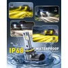 image:imageAUXITO HB4 9006 LED Switchback Bulbs 50000 Lumens 600 Super Bright 6500K White3000K Golden Yellow Dual Color Easy Switch Mini Sized CanBus Ready 2PCS