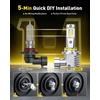 image:imageAXUITO H11H9H8 amp 9005HB3 Light Bulbs Combo 70000LM 2000 Ultra Bright