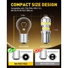 image:imageAUXITO 1156 LED Bulb White Super Bright 7506 1141 1003 BA15S P21W LED Light Replacement with Projector for Backup Reverse Tail Brake DRL Turn Signal Parking Light Pack of 411567506 Pack of 2